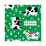 Benartex Kanvas Studio - Barnyard Rules - Moo Crew, Green