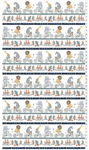 Clothworks - Bike Ride - Pictorial Stripe, White