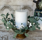 Candle Ring - Snowberry Mistletoe 4.5^
