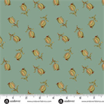 Andover Fabrics - Jingle Bell - Ornamental Tulips, Vintage Blue