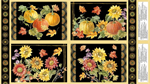 Wilmington Prints - Harvest Gold - 24^ Placemat Panel, Multi