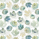 Benartex Artistry - Enchanted Florals - Floral Toss, White