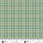 Andover Fabrics - Jingle Bell - Pajama Plaid, Vintage Blue