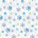 Blank Quilting - Aurora Flurries - Snowflake and Squiggles, White