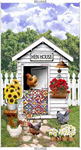 Timeless Treasures - Hen House - 24^ Hen House Panel, Multi