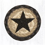 Braided Coaster - Black Star, 5^