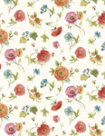 Wilmington Prints - Roots of Love - Floral Toss, Ivory