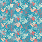 Benartex Traditions - Under The Sea - Coral Reef, Turquoise