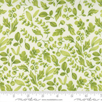 Moda - Wild Blossoms - Leafy Floral, Cream/Sunlit