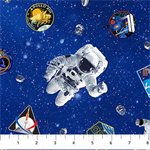 Northcott - Space Odyssey - Astronauts, Medium Blue