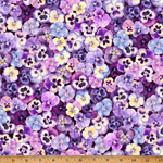Hoffman California - Flower Shoppe - Pansies, Purple