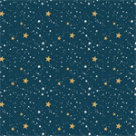 Blank Quilting - Holly Jolly Calico - Stars, Navy