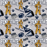 Sykel - College Prints - Penn State University - Collegiate Mascot, Light Gray