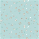 Clothworks - Guess How Much I Love You 2026 - Snowflakes, Teal