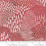 Moda - Comfort & Joy - Landscape, Red