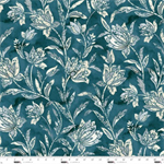 Studio E - Rough Around the Edges - Floral Stencil, Teal