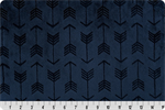 Shannon Fabrics - Embossed Cuddle - Arrows, Navy