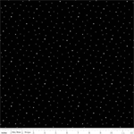 Riley Blake - 107/108^ Dapple Dot - Scattered Dots, Black