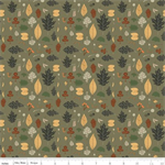 Riley Blake - Pumpkin Spice - Leaves, Olive