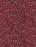 Wilmington Prints - Proud Rooster - Leaf And Berries Toss, Burgundy