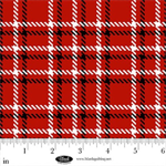 Blank Quilting - Plaid Essentials - Tattersall Plaid, Red
