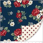 Riley Blake - Double Lush Velvet - Indepedence, Navy