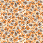 Blank Quilting - Harvest Classics - Floral, Orange