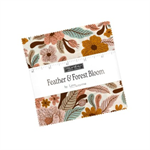 Moda - Mini Charms - Feather and Forest Bloom - 40 - 2 1/2^ Squares