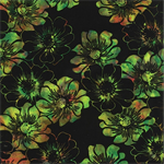 Hoffman California - Bali Batik - Graphic Floral, Neon