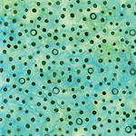 Benartex - Batiks - Bali Caribbean - Bubbles, Seabreeze/Sage