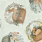 Quilting Treasures - Cotton Tails - Rabbit & Basket Toss, Sage