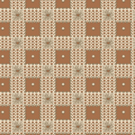 Marcus Fabrics - Cedar Shake - 1^ Squares, Brick