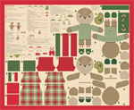 Moda - Holiday Cheer - 36^ Reindeer Stuffies Panel