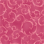 Benartex - Flower Festival - Swirling Vine, Pink/Blush