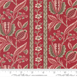 Moda - Chateau De Chantilly - Picardy Stripe, Rouge