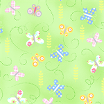 Kanvas Studio - Hippity Hoppity - Springtime Butterflies, Green