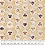 Windham Fabrics - Highland Hooves - Pasture Pals, Wheat