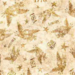 Quilting Treasures - 1776 - Tonal American Eagle, Tan