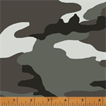 Windham Fabrics - Camo - Woodland Camo, Grey
