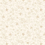 Wilmington Prints - Scarlet Dreams - Floral Toile, Cream