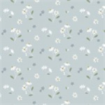 Lewis & Irene - Floral Song - Daisies Dancing, Duck Egg Blue