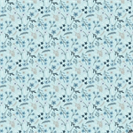Riley Blake - Winter Magic - Floral, Aqua