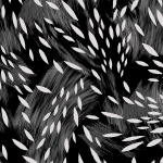 Marcus Fabrics - Unfinished - White Seeds, Black