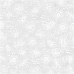 Robert Kaufman - Mini Madness - Floral, White on White
