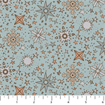 Figo Fabrics - Cozy Cubs - Snowflakes, Blue