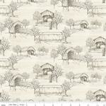 Riley Blake - Covered Bridges in Fall - Toile, Cream