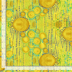 Timeless Treasures - Provence - Abstract Circles & Dots, Yellow