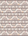 Wilmington Prints - Paisley Place - Repeating Stripe, Multi