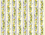 Wilmington Prints - Lavender Lemonade - Repeating Stripe, Multi
