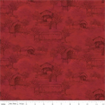Riley Blake - Covered Bridges in Fall - Toile, Red